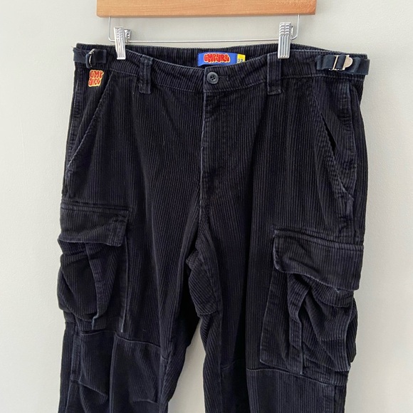 Empyre Black Corduroy Cargo Skate Straight Leg Pants - Picture 7 of 7